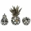 Wholesale 🎁 Grayson Lane Contemporary Fruit Sculpture Silver Polystone - Set of 3 👏