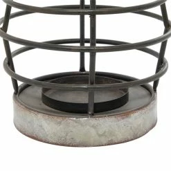 Outlet 🔔 Grayson Lane 1 Candle Silver Metal Lantern Farmhouse Candle Holder ✔️ -GRAYSON LANE Sales 2022 330858767 AlternateImage3 l