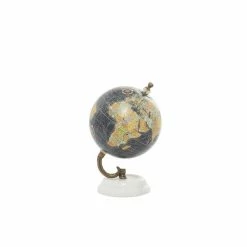 Hot Sale ⭐ Grayson Lane 7-in x 5-in Modern Globe - Black Marble and Metal 🎁