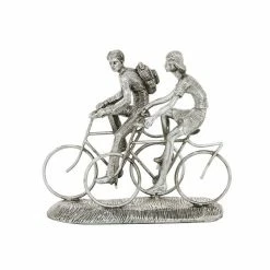 Coupon 😉 Grayson Lane 10-in x 11-in Contemporary Bicycle Sculpture in Silver Polystone ✔️ -GRAYSON LANE Sales 2022 330858772 AlternateImage3 l