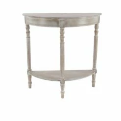 Outlet 🎉 Grayson Lane 32-in x 32-in Wood Rustic Console Table - Light Brown 😉 -GRAYSON LANE Sales 2022 330858773 AlternateImage5 l