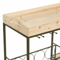 New 👍 Grayson Lane 20-Bottle Beige Wood and Metal Wine Rack 😉 -GRAYSON LANE Sales 2022 330858781 AlternateImage3 l