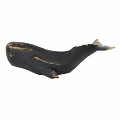 Cheapest ⌛ Grayson Lane 4-in x 14-in Coastal Whale Sculpture Black Polyresin 🎁 -GRAYSON LANE Sales 2022 330858784 AlternateImage4 l