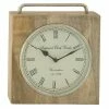 Flash Sale ✨ Grayson Lane Natural Brown Analogue Square Tabletop Standard Clock 🥰