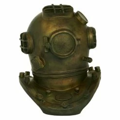 Best deal 🎁 Grayson Lane 16-in x 13-in Coastal Decorative Antique Diving Helmet Gold Polystone 🎁 -GRAYSON LANE Sales 2022 330858794 AlternateImage3 l