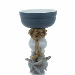 New ✨ Grayson Lane 2 Candle Grey Wood Pillar Coastal Candle Holder - Set of 2 🎉 -GRAYSON LANE Sales 2022 330858795 AlternateImage3 l