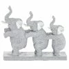 Promo 😉 Grayson Lane 9-in x 11-in Glam Sculpture Silver Polystone Elephant 😉