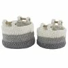 Best reviews of 😍 Grayson Lane Bohemian Grey Polyester Storage Basket - Set of 2 🎉
