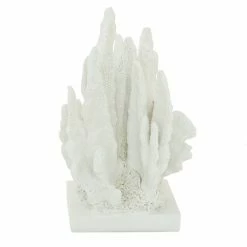 Best Sale 🛒 Grayson Lane 10-in x 7-in Coastal Sculpture White Polystone Coral 🛒 -GRAYSON LANE Sales 2022 330858809 AlternateImage3 l