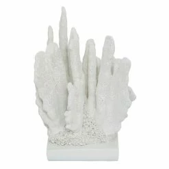 Best Sale 🛒 Grayson Lane 10-in x 7-in Coastal Sculpture White Polystone Coral 🛒