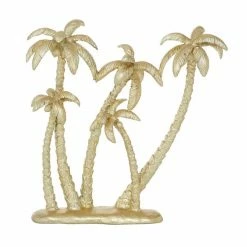Flash Sale 🎁 Grayson Lane 16-in x 15-in Coastal Palm Tree Sculpture Gold Polyresin 🎁 -GRAYSON LANE Sales 2022 330858817 AlternateImage3 l