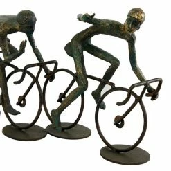Hot Sale ⭐ Grayson Lane 8-in x 20-in Sculpture Bronze Polystone Cyclists 🌟 -GRAYSON LANE Sales 2022 330858820 AlternateImage2 l