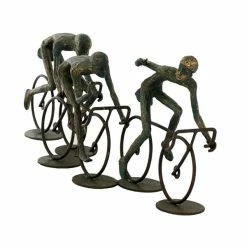 Hot Sale ⭐ Grayson Lane 8-in x 20-in Sculpture Bronze Polystone Cyclists 🌟 -GRAYSON LANE Sales 2022 330858820 AlternateImage4 l