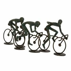 Hot Sale ⭐ Grayson Lane 8-in x 20-in Sculpture Bronze Polystone Cyclists 🌟