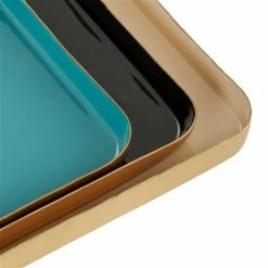 Budget ⌛ Grayson Lane Contemporary Tray Multicoloured Metal - Set of 3 🧨 -GRAYSON LANE Sales 2022 330858831 AlternateImage2 l