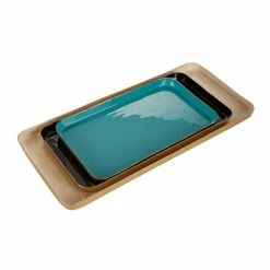 Budget ⌛ Grayson Lane Contemporary Tray Multicoloured Metal - Set of 3 🧨 -GRAYSON LANE Sales 2022 330858831 AlternateImage4 l