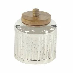 Best Sale 🧨 Grayson Lane Farmhouse Decorative Jar in Silver Glass - Set of 3 🤩 8 Best Sale 🧨 Grayson Lane Farmhouse Decorative Jar in Silver Glass - Set of 3 🤩 -GRAYSON LANE Sales 2022 330858838 AlternateImage4 l