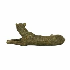 Best Sale 👏 Grayson Lane 5-in x 13-in Contemporary Sculpture Gold Polystone Leopard 🛒 -GRAYSON LANE Sales 2022 330858841 AlternateImage5 l