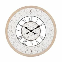 Best Sale 🎉 Grayson Lane Off-White Analogue Round Wall Standard Clock ✨