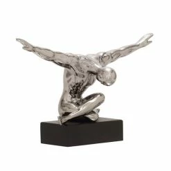 New 🛒 Grayson Lane 10-in x 17-in Traditional Sculpture Silver Porcelain People 👏 -GRAYSON LANE Sales 2022 330858851 AlternateImage3 l