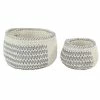 Hot Sale 🎉 Grayson Lane Bohemian Storage Basket - Grey Polyester - Set of 2 😍