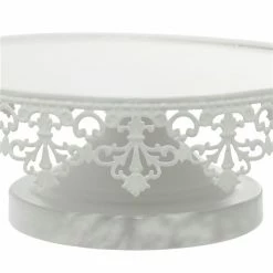 Deals ⌛ Grayson Lane White Vintage Cake Stand Metal - Set of 3 🔥 -GRAYSON LANE Sales 2022 330858858 AlternateImage2 l