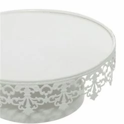 Deals ⌛ Grayson Lane White Vintage Cake Stand Metal - Set of 3 🔥 -GRAYSON LANE Sales 2022 330858858 AlternateImage3 l