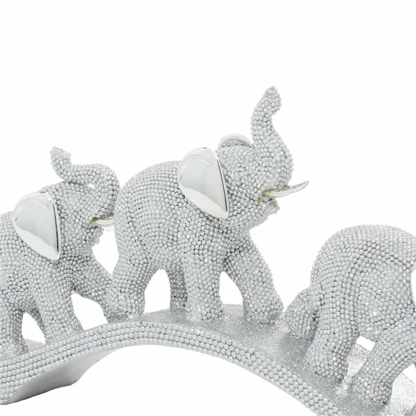 Top 10 🧨 Grayson Lane 7-in x 2-in Glam Sculpture Silver Polystone Elephant 🥰 3 Top 10 🧨 Grayson Lane 7-in x 2-in Glam Sculpture Silver Polystone Elephant 🥰 - Image 3