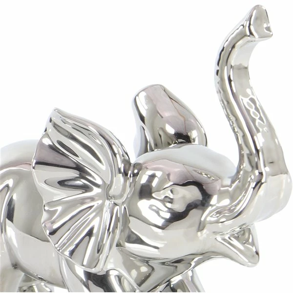 Hot Sale ๐ฏ Grayson Lane 12-in x 12-in Eclectic Sculpture Silver Porcelain Elephant ๐ 3 Hot Sale ๐ฏ Grayson Lane 12-in x 12-in Eclectic Sculpture Silver Porcelain Elephant ๐ - Image 3