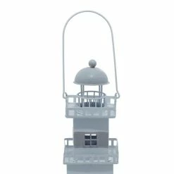 Best deal 🔥 Grayson Lane 1 Candle Metal Lantern Coastal Candle Holder - Grey 💯 -GRAYSON LANE Sales 2022 330858868 AlternateImage4 l