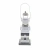 Best deal 🔥 Grayson Lane 1 Candle Metal Lantern Coastal Candle Holder - Grey 💯