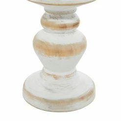 Cheap 👍 Grayson Lane 1 Candle White Wood Pillar Farmhouse Candle Holder - Set of 3 👍 -GRAYSON LANE Sales 2022 330858871 AlternateImage4 l