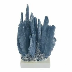 Coupon 👏 Grayson Lane 10-in x 7-in Coastal Sculpture Blue Polystone Coral 🧨 -GRAYSON LANE Sales 2022 330858876 AlternateImage3 l