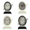 Buy 😍 Grayson Lane White and Black Analogue Round Tabletop Standard Clock - Set of 4 🧨