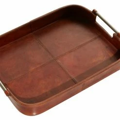 Hot Sale ๐ Grayson Lane Rustic Tray Brown Leather - Set of 2 ๐ 7 Hot Sale ๐ Grayson Lane Rustic Tray Brown Leather - Set of 2 ๐ -GRAYSON LANE Sales 2022 330858891 AlternateImage2 l