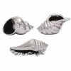 Cheap 🎁 Grayson Lane Silver Coastal Shell Sculpture Ceramic - Set of 3 💯