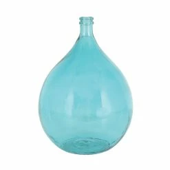 Brand new ❤️ Grayson Lane 22-in x 15-in Coastal Vase Turquoise Glass 🌟