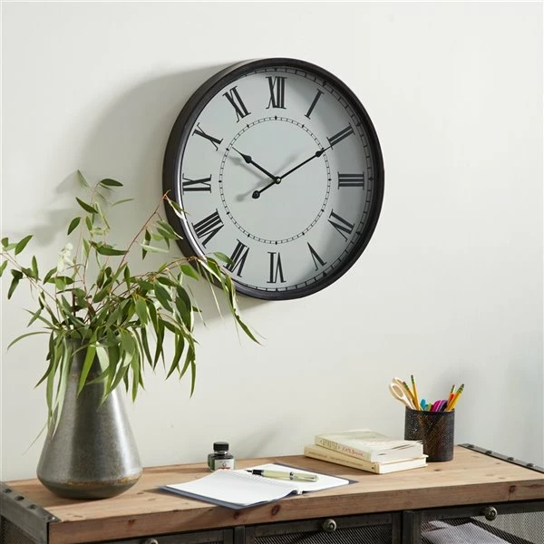 Buy π Grayson Lane White and Black Analogue Round Wall Standard Clock π 3 Buy π Grayson Lane White and Black Analogue Round Wall Standard Clock π - Image 3