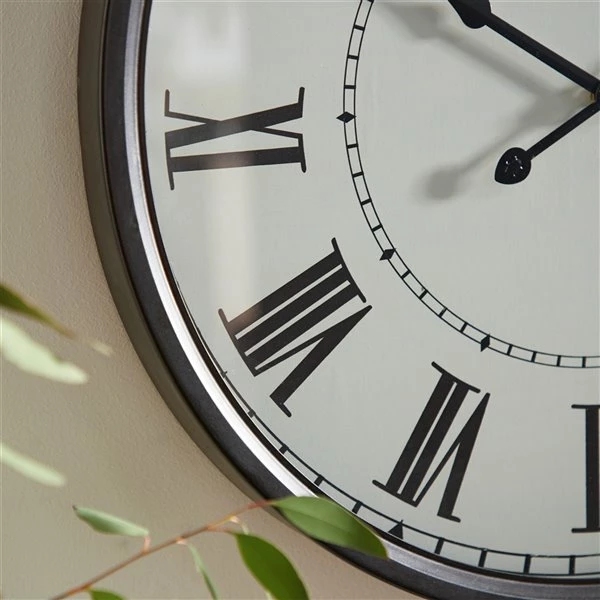 Buy π Grayson Lane White and Black Analogue Round Wall Standard Clock π 5 Buy π Grayson Lane White and Black Analogue Round Wall Standard Clock π - Image 5