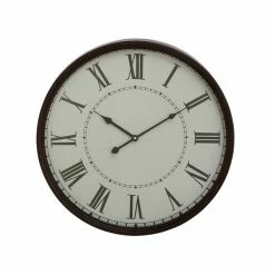 Buy 🎉 Grayson Lane White and Black Analogue Round Wall Standard Clock 🎉