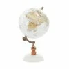 Budget 🎉 Grayson Lane 11-in x 6-in Contemporary Globe White Marble and Metal ✨