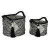 Best deal 🔔 Grayson Lane Traditional Storage Basket Black Polyester - Set of 2 👍