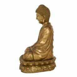 Top 10 🎁 Grayson Lane 16-in x 12-in Glam Sculpture Gold Polystone Buddha ✨ -GRAYSON LANE Sales 2022 330858913 AlternateImage4 l