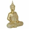 Outlet ❤️ Grayson Lane 20-in x 14-in Glam Sculpture Gold Polystone Buddha 💯