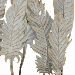 Best deal ✔️ Grayson Lane 21-in x 20-in Contemporary Sculpture Grey Metal Feather ❤️ -GRAYSON LANE Sales 2022 330858917 AlternateImage2 l