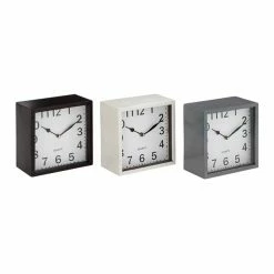 Cheapest 🥰 Grayson Lane Black and Grey Analogue Square Tabletop Standard Clock - Set of 3 🔥 -GRAYSON LANE Sales 2022 330858918 AlternateImage5 l