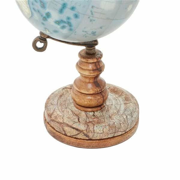 Best Pirce ๐งจ Grayson Lane 10-in x 5-in Traditional Globe Brown Marble and Metal ๐ 3 Best Pirce ๐งจ Grayson Lane 10-in x 5-in Traditional Globe Brown Marble and Metal ๐ - Image 3