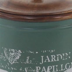 Budget ⌛ Grayson Lane Vintage Decorative Jar Green Tin - Set of 3 🎉 -GRAYSON LANE Sales 2022 330858928 AlternateImage2 l