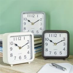Flash Sale 💯 Grayson Lane Black and White Analogue Square Tabletop Standard Clock - Set of 3 🤩 -GRAYSON LANE Sales 2022 330858929 AlternateImage2 l