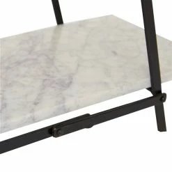 Top 10 🎁 Grayson Lane 23-in x 20-in Contemporary White Marble and Ion 3 Tier Tray Stand ✨ -GRAYSON LANE Sales 2022 330858932 AlternateImage3 l